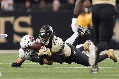 Saints safety Julian Blackmon has a shoulder injury that could end his season