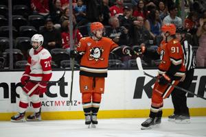 Troy Terry scores twice as Ducks beat Red Wings 5-2