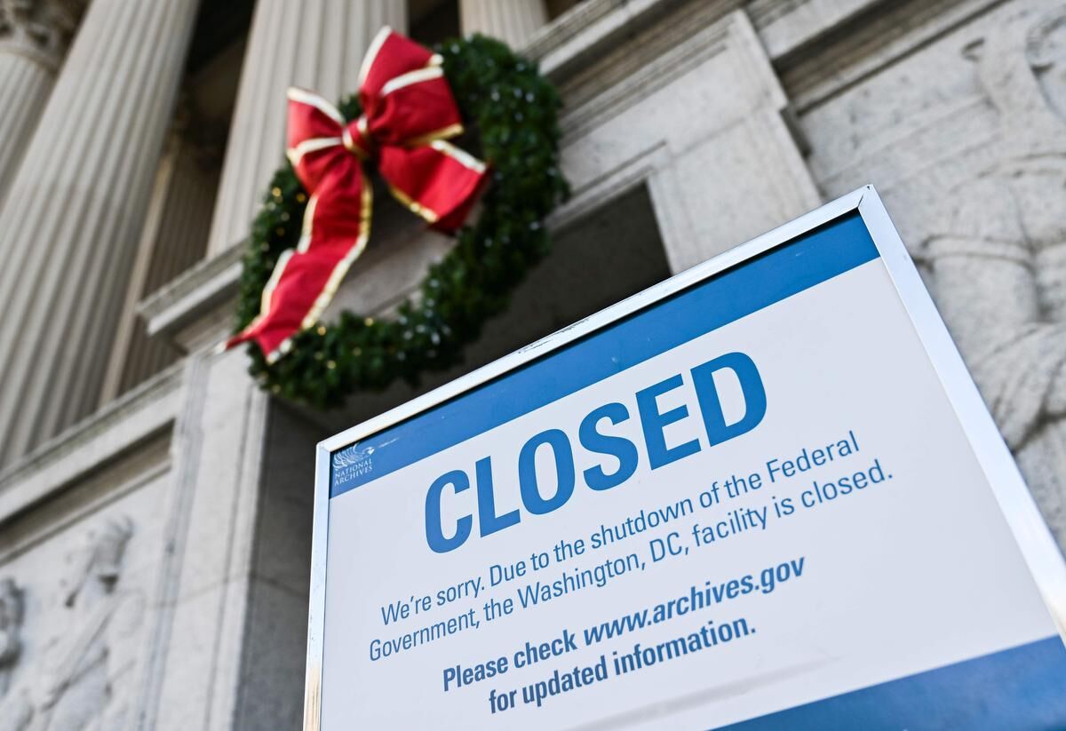 What happens in a partial U.S. government shutdown