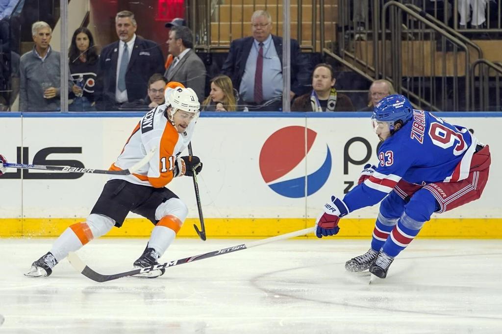 Kreider's overtime goal lifts Rangers over Flyers 1-0 - 6abc