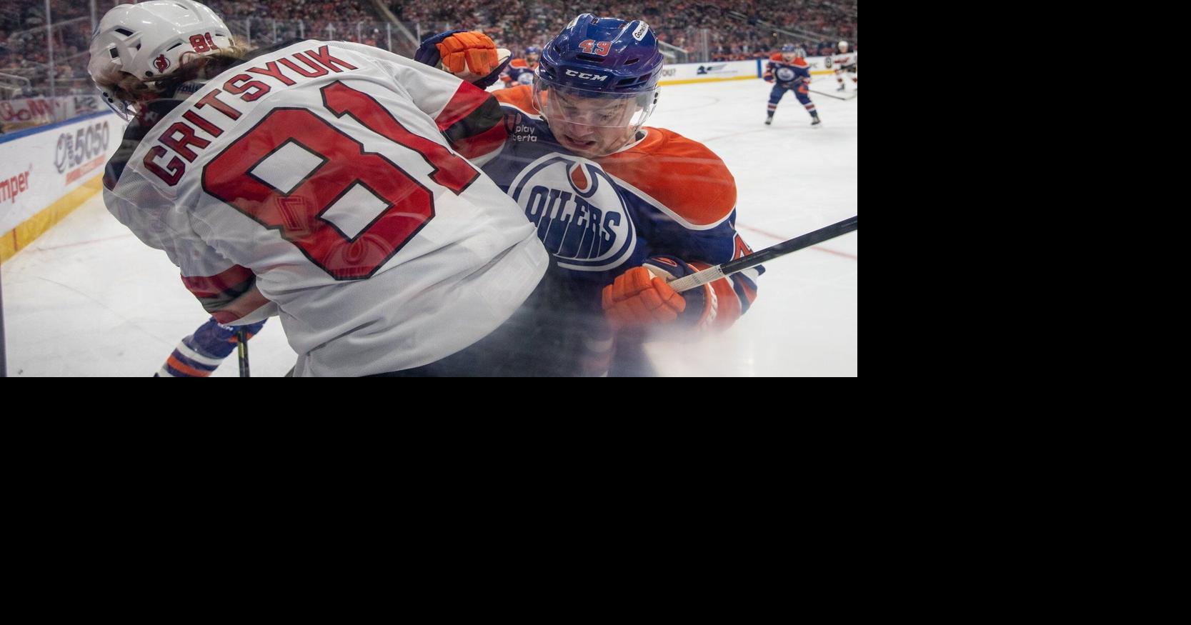 Devils lean on Glass, Gritsyuk to edge the Oilers 2-1