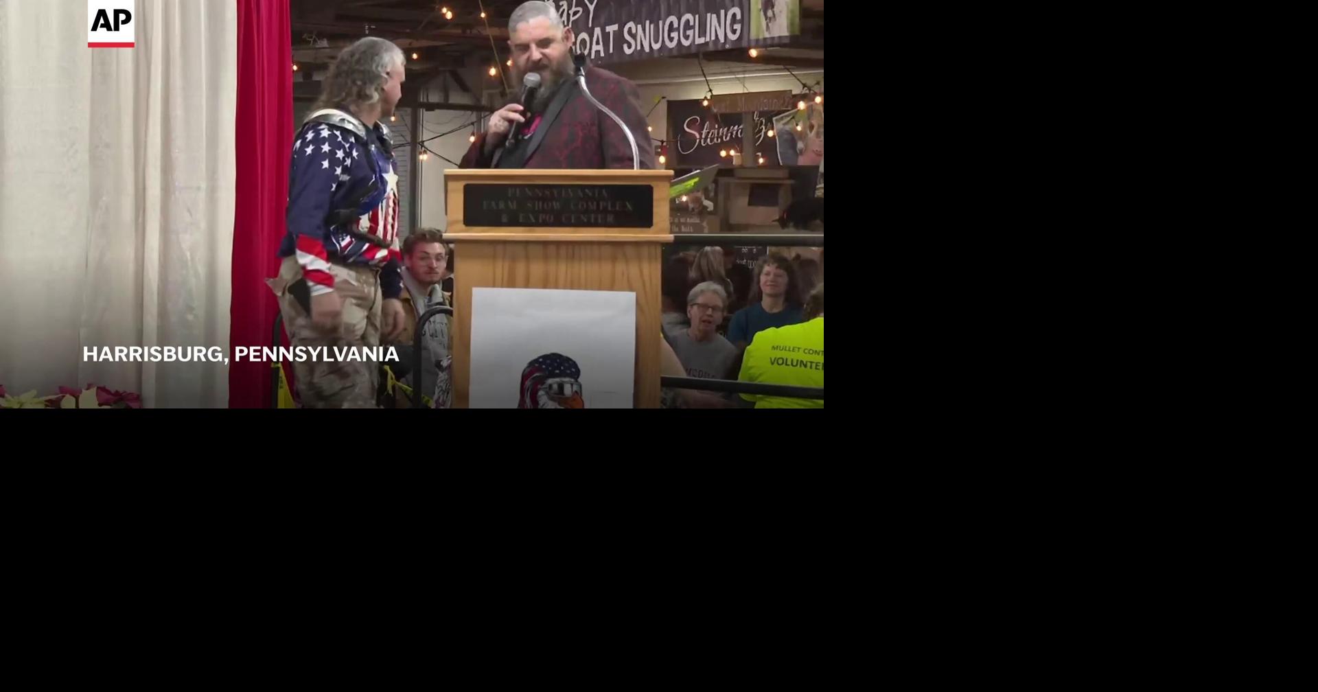 'Joe Dirt' tribute takes top prize in Pennsylvania Farm Show mullet contest