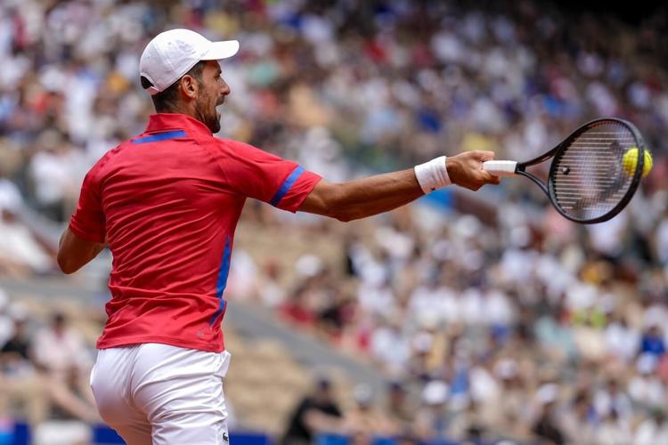 Novak Djokovic is into the Paris Olympics quarterfinals. Russia's