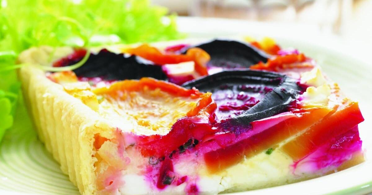 This beet and feta quiche is delicious served hot or cold