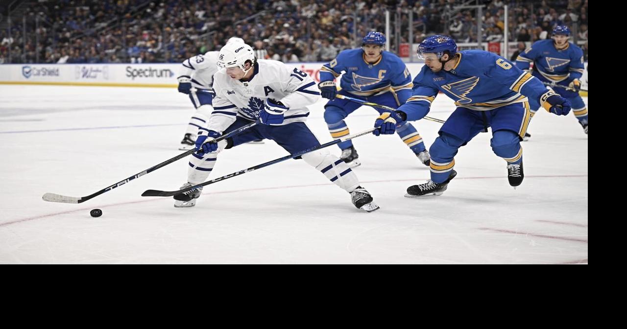 Blues defenseman Philip Broberg will miss 4-6 weeks with an apparent right leg injury