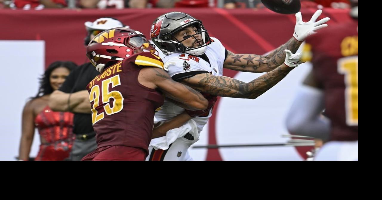 Mayfield and the Buccaneers host Daniels and the Commanders in what could be a prime-time shootout