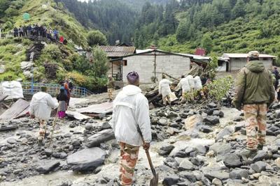 Rescuers search for dozens missing after deadly flash floods kill 4 in northern India