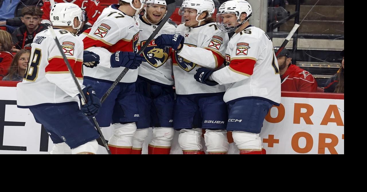 Panthers beat Hurricanes 6-3, snapping their nine-game home win streak