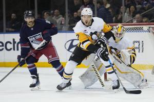 Penguins rally to beat Rangers 3-2 without Crosby