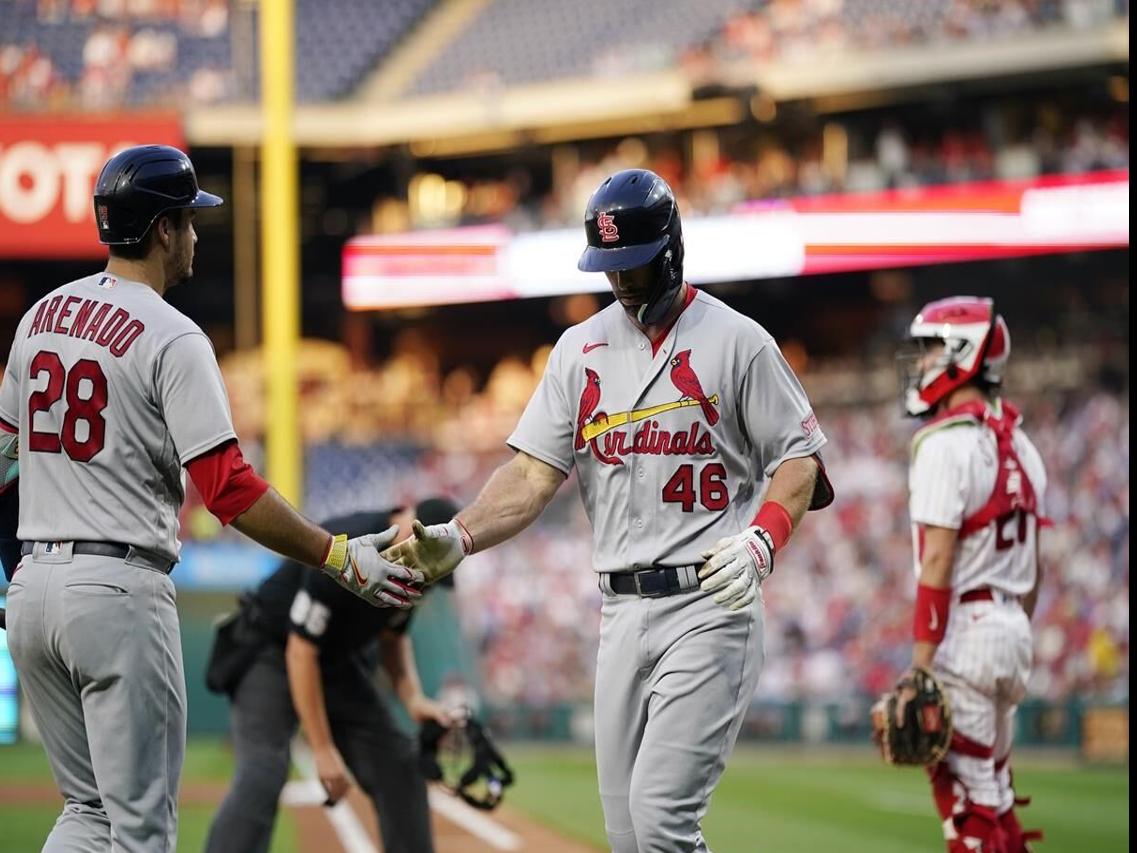 Nolan Arenado leaves Cardinals' game at Philadelphia with lower-back  tightness