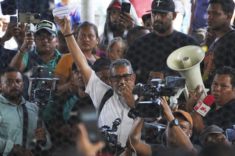 Mexican authorities arrest outspoken activist ahead of a planned migrant caravan