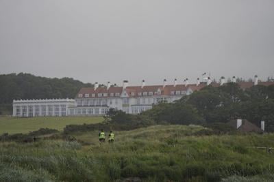 Seeing yellow: Massive police presence highly visible ahead of Trump's visit to Scotland