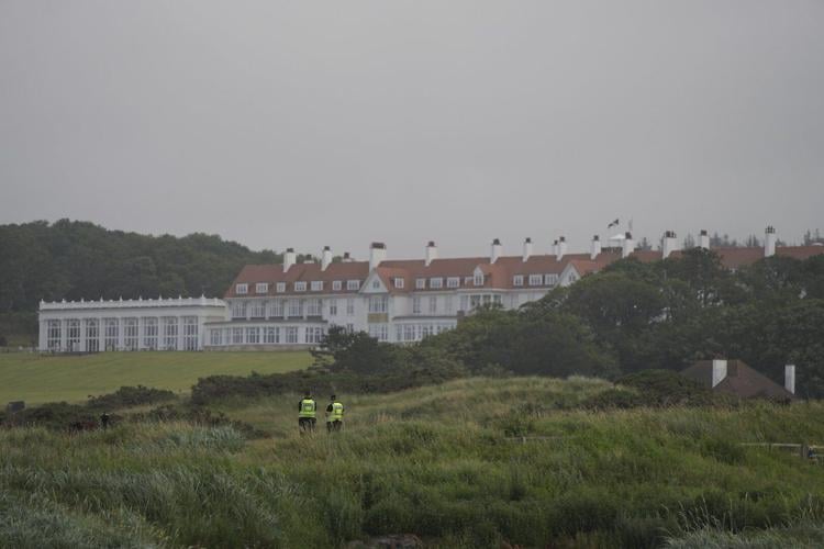 Seeing yellow: Massive police presence highly visible ahead of Trump's visit to Scotland