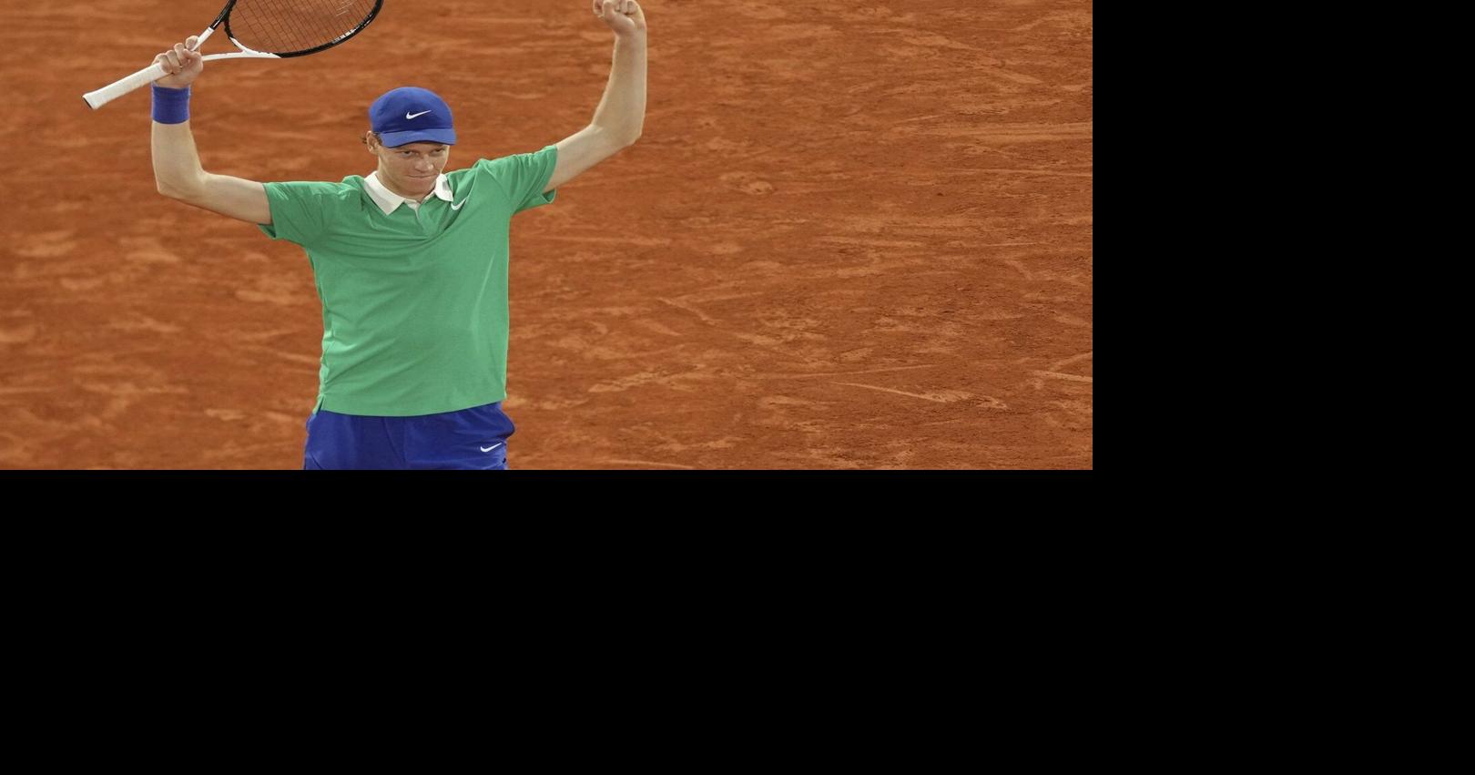Sinner takes first set 6-4 in French Open final against Alcaraz