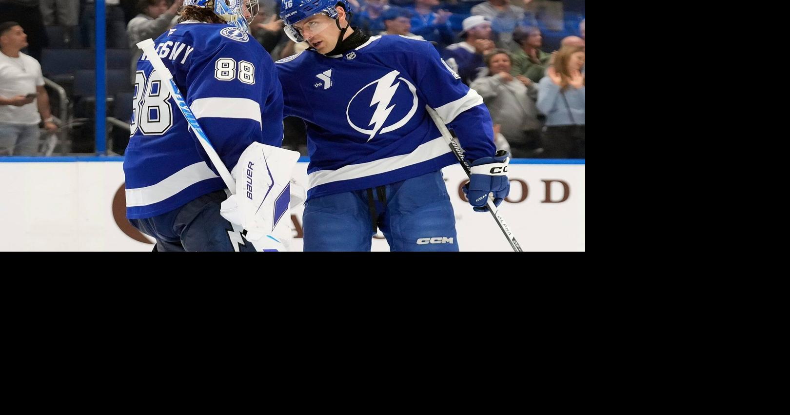 Andrei Vasilevskiy stops 32 shots, Lightning beat Flames 5-1 for 5th straight victory