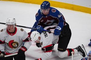 Avs defenseman Josh Manson has fight, 2 goals and 2 assists with dad watching
