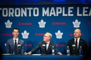 Watch: Maple Leafs front office plans long chat with Berube, Matthews as Chayka, Sundin start tenure