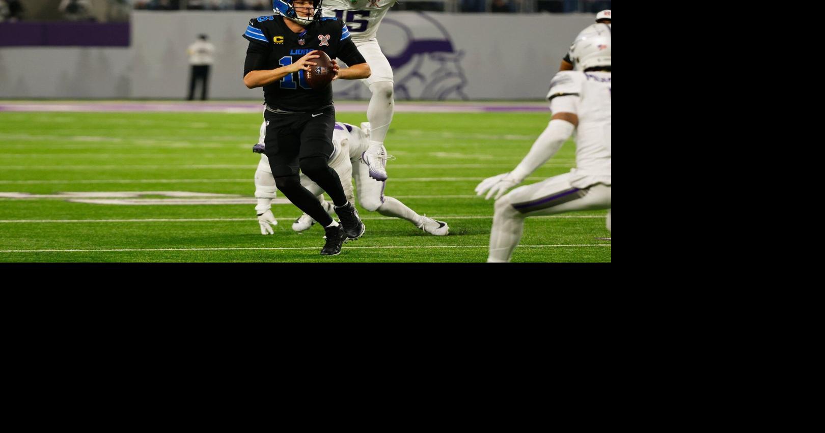 Vikings eliminate Lions with defense-dominating 23-10 victory, racking up 6 turnovers and 5 sacks