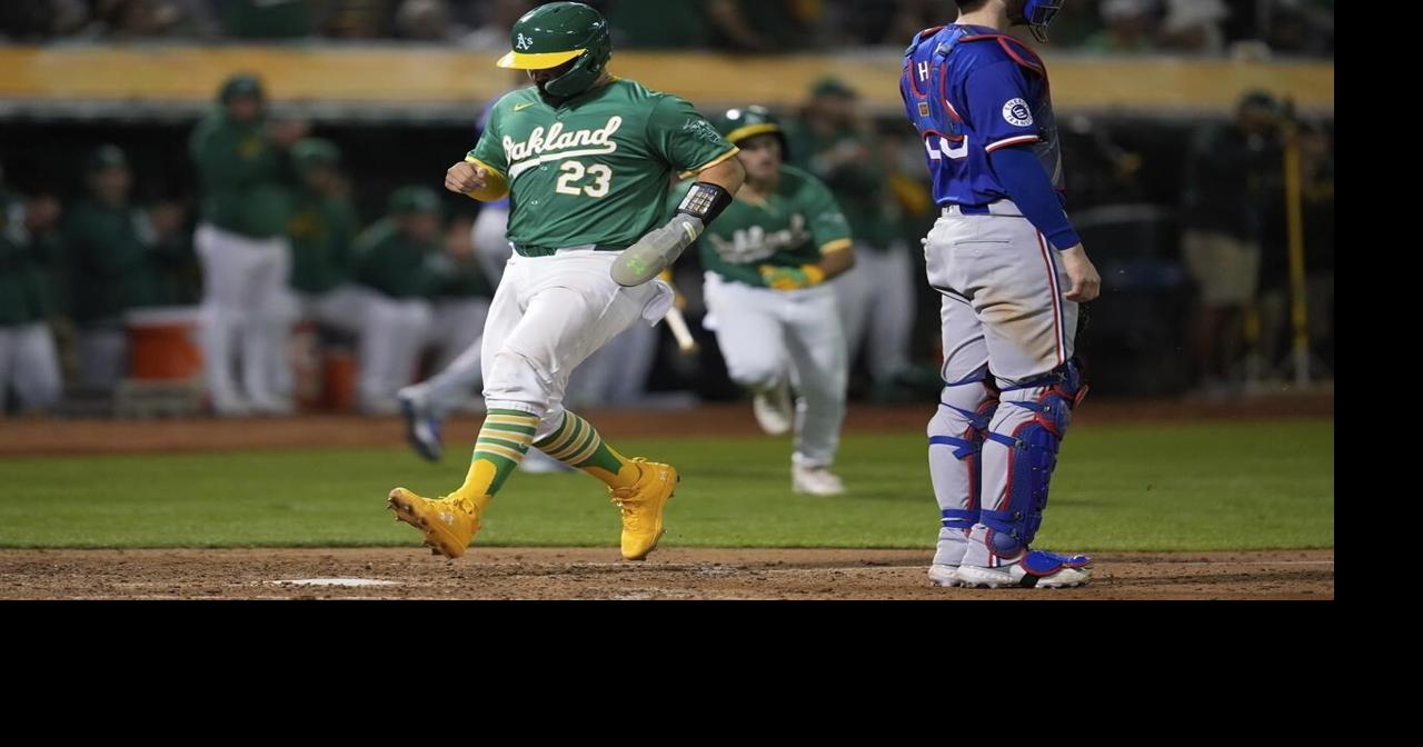 Jacob Wilson gets winning hit in 9th as A's open final series at Coliseum with 5-4 win over Rangers