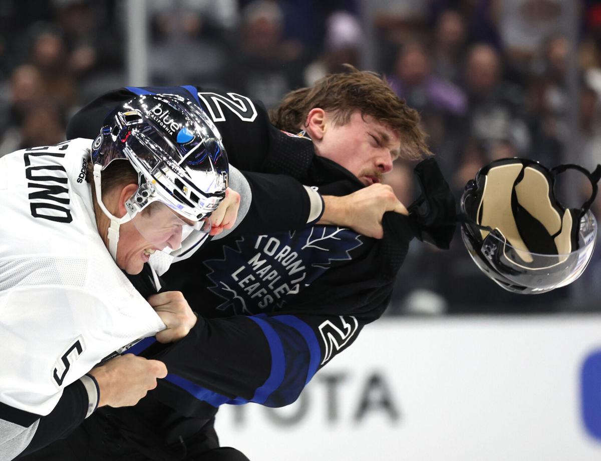 Leafs' Benoit makes impact, one bone-crunching hit at a time