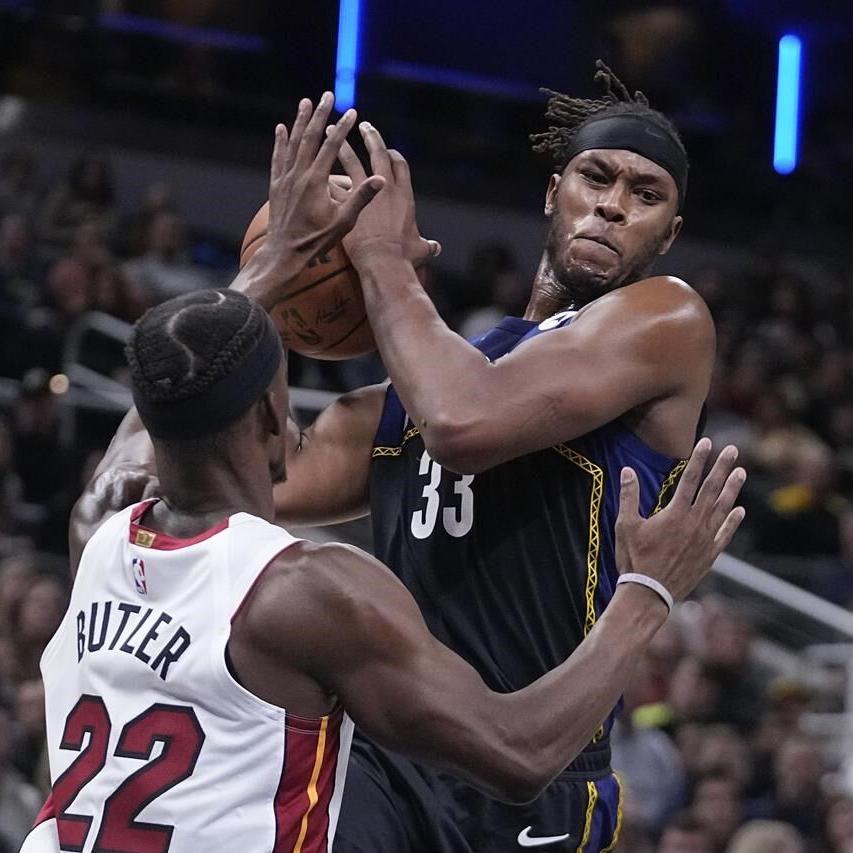 Butler’s late flurry helps Heat put away Pacers 87-82
