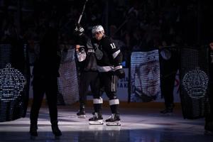 The LA Kings say captain Anze Kopitar is week to week with a foot injury