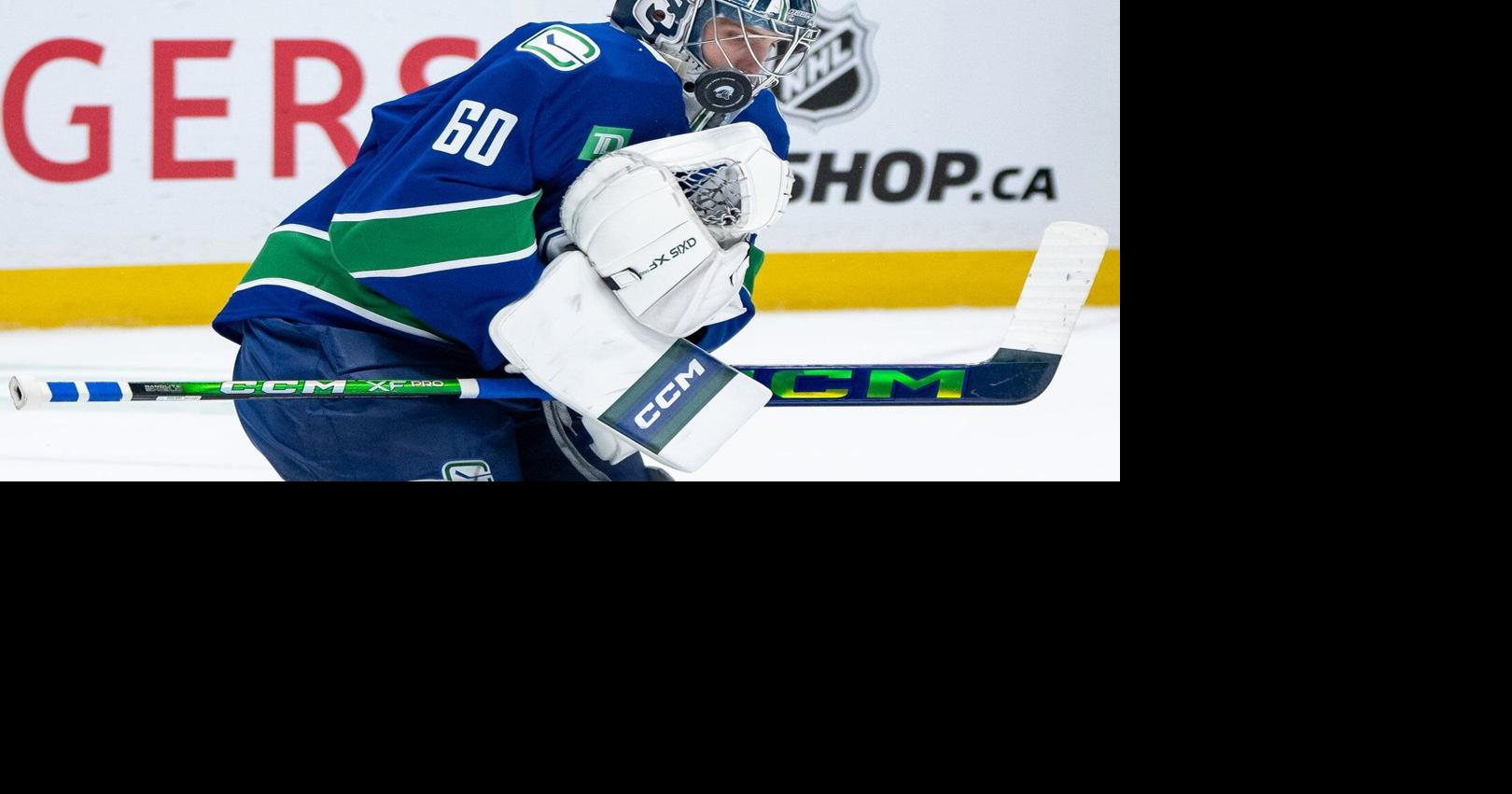 'Just focus and do my job': Tolopilo backstops Canucks to win in NHL debut