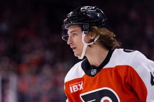 Trevor Zegras scores twice against former team as Flyers defeat Gauthier, Ducks 5-2