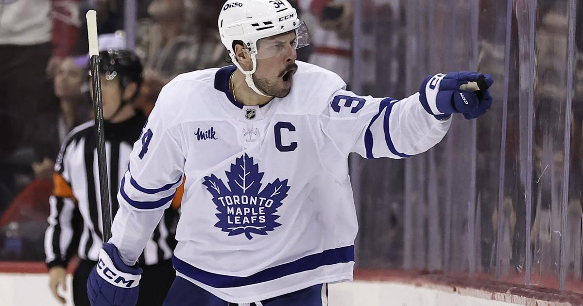 Anthony Stolarz and Auston Matthews steal two points for the Maple Leafs ...