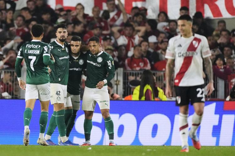 Palmeiras beats River Plate 2-1 in Copa Libertadores quarterfinal 1st leg