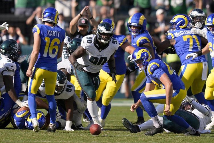 Rams build big lead over Eagles, then blow it - with kicker Joshua Karty a big part of both