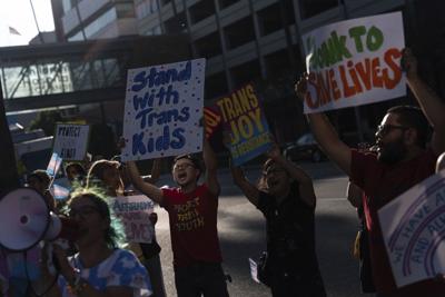 Protesters rally against closure of largest gender-affirming care center for kids in the US