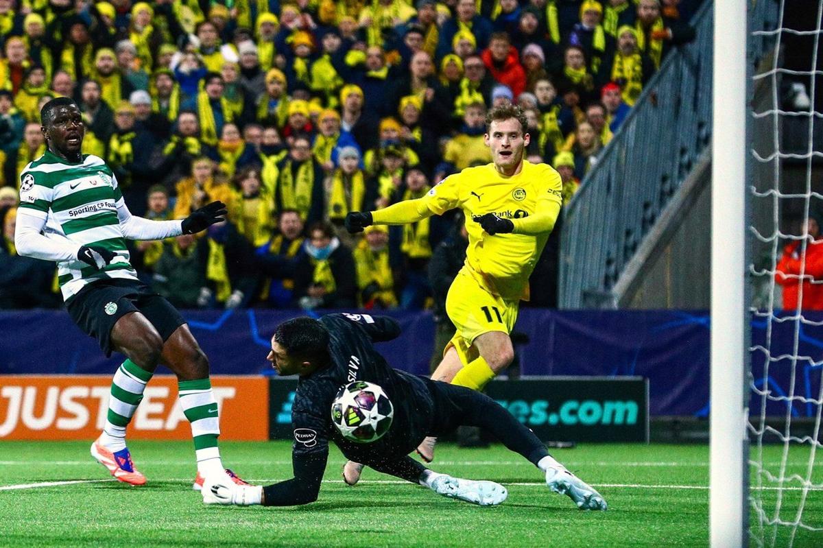 Champions League's Cinderella club Bodø/Glimt leads 2-0 at halftime against Sporting Lisbon