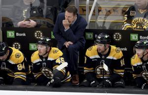 Bruins say they will start a coaching search. Interim Joe Sacco is a candidate for the long-term job