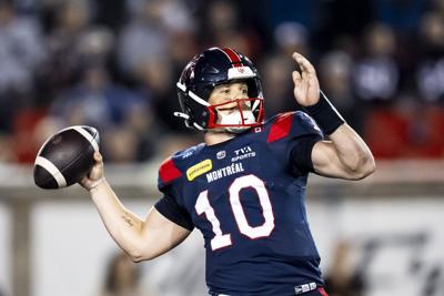 Alexander sets CFL record with 9-0 start to career as Alouettes down Stampeders 38-20