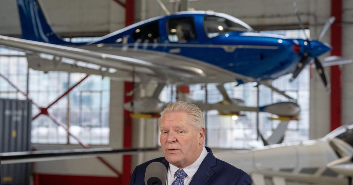 Ontario premier to sell $28.9M government jet