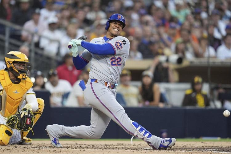 Juan Soto leaves game after fouling ball off his left foot