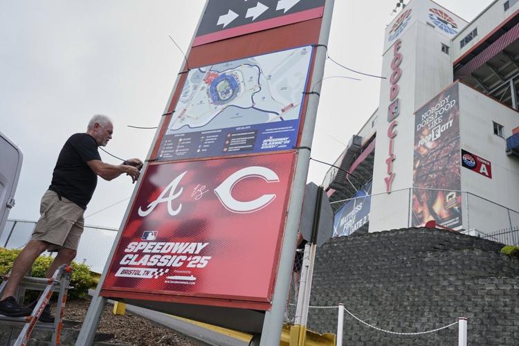 A baseball field in a racetrack? MLB's Speedway Classic makes history