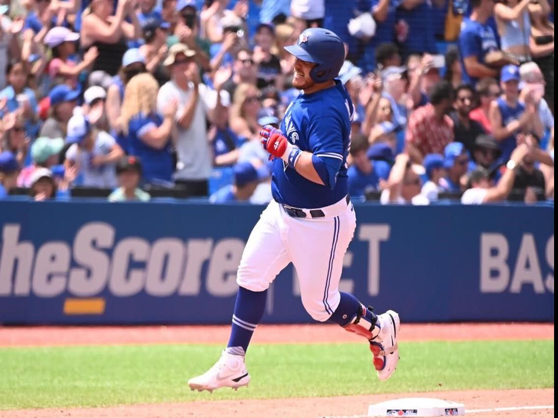 THE CAPTAIN GETS A HOLD OF ONE FOR HIS HIS 2ND OF THE YEAR LFG  #alejandrokirk #kirk #captainkirk #mlb #baseball #toronto #bluejays #jays…