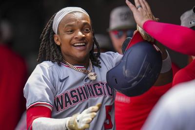 CJ Abrams hits 2 of Nats' 5 homers in 10-4 win for 3-game sweep of skidding Orioles