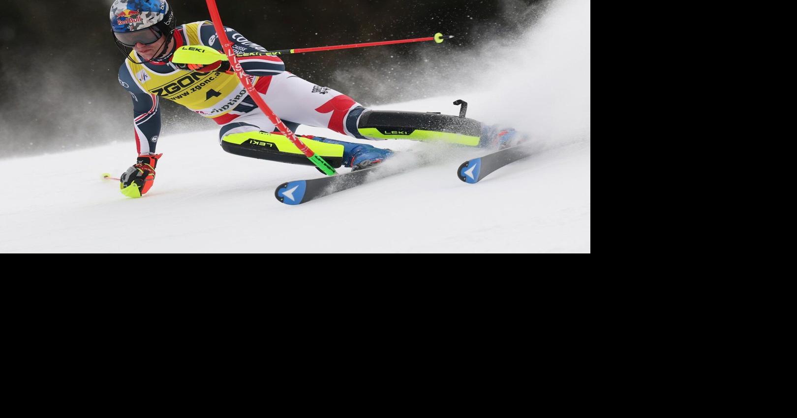 U.S.-born Atle Lie McGrath takes World Cup slalom win from Olympic champion Clément Noël