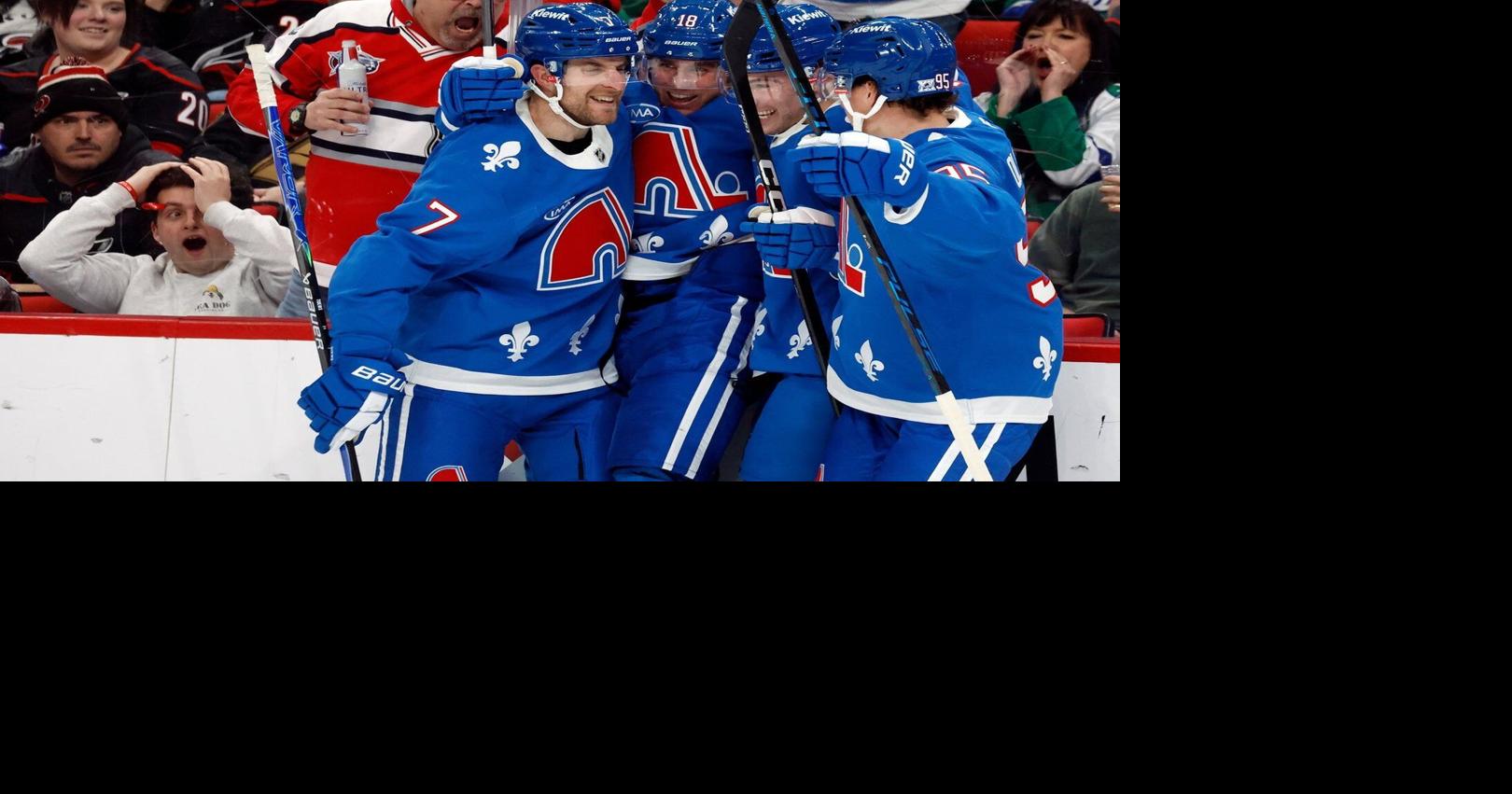 Nelson scores twice in 3rd as Avalanche rally past Hurricanes, 5-3