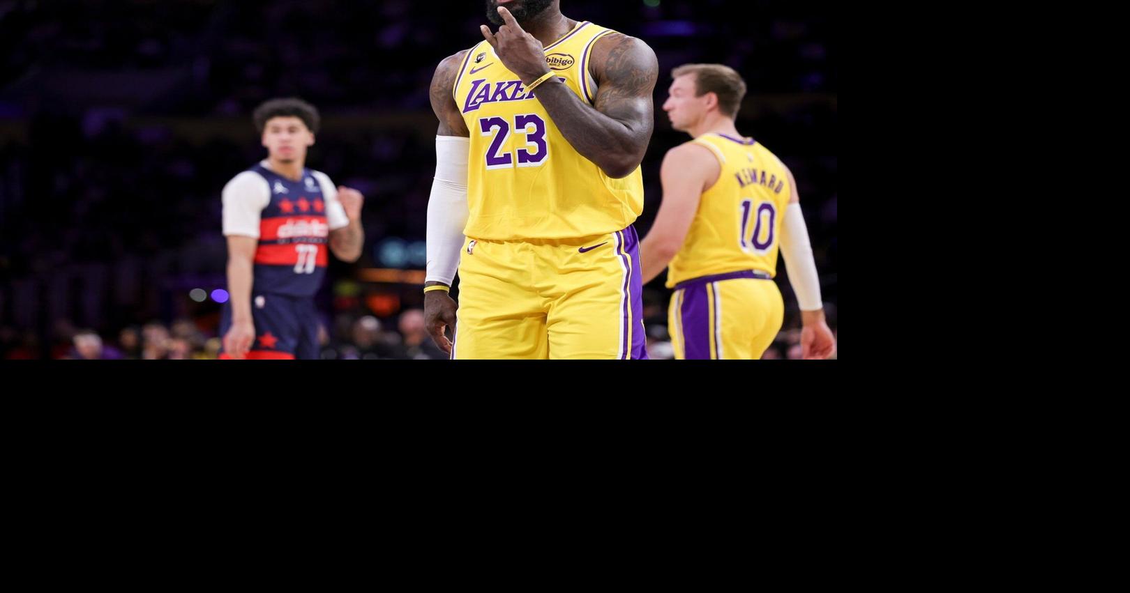 With Luka Doncic suspended, LeBron James' triple-double powers Lakers ...