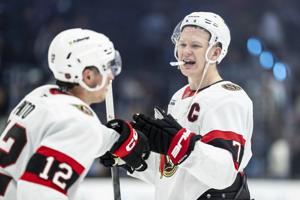Senators pull away with four-goal spree, beat Kraken 7-4