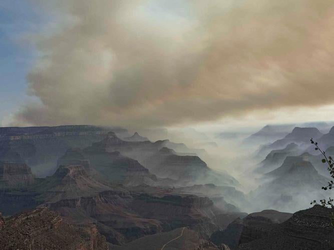 Wildfire along Grand Canyon's North Rim destroys historic lodge and is spreading rapidly
