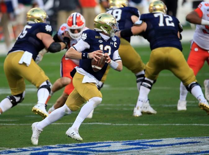 Lawrence, No. 4 Clemson rout No. 2 Notre Dame for ACC title