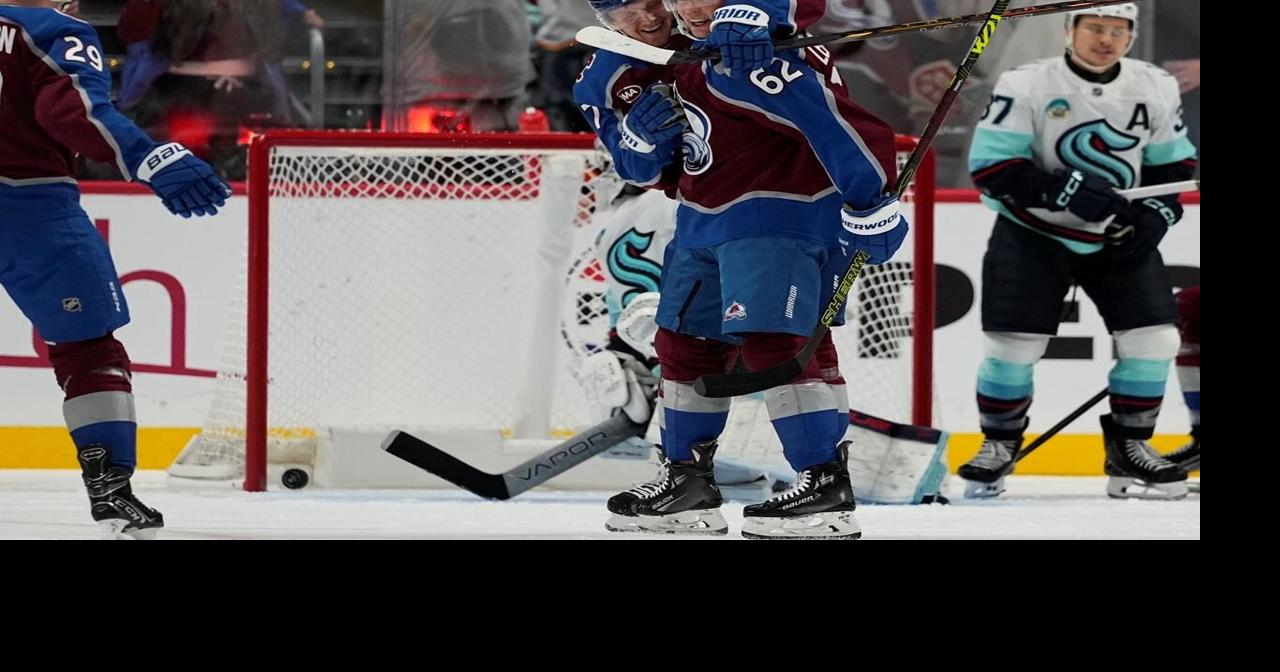 Lehkonen scores go-ahead goal in return from injury as Avalanche beat Kraken 6-3