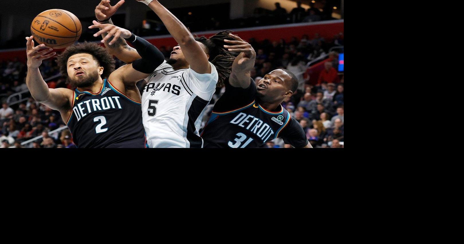 Tempers flare in Spurs-Pistons game in a matchup of 2 of NBA's top teams