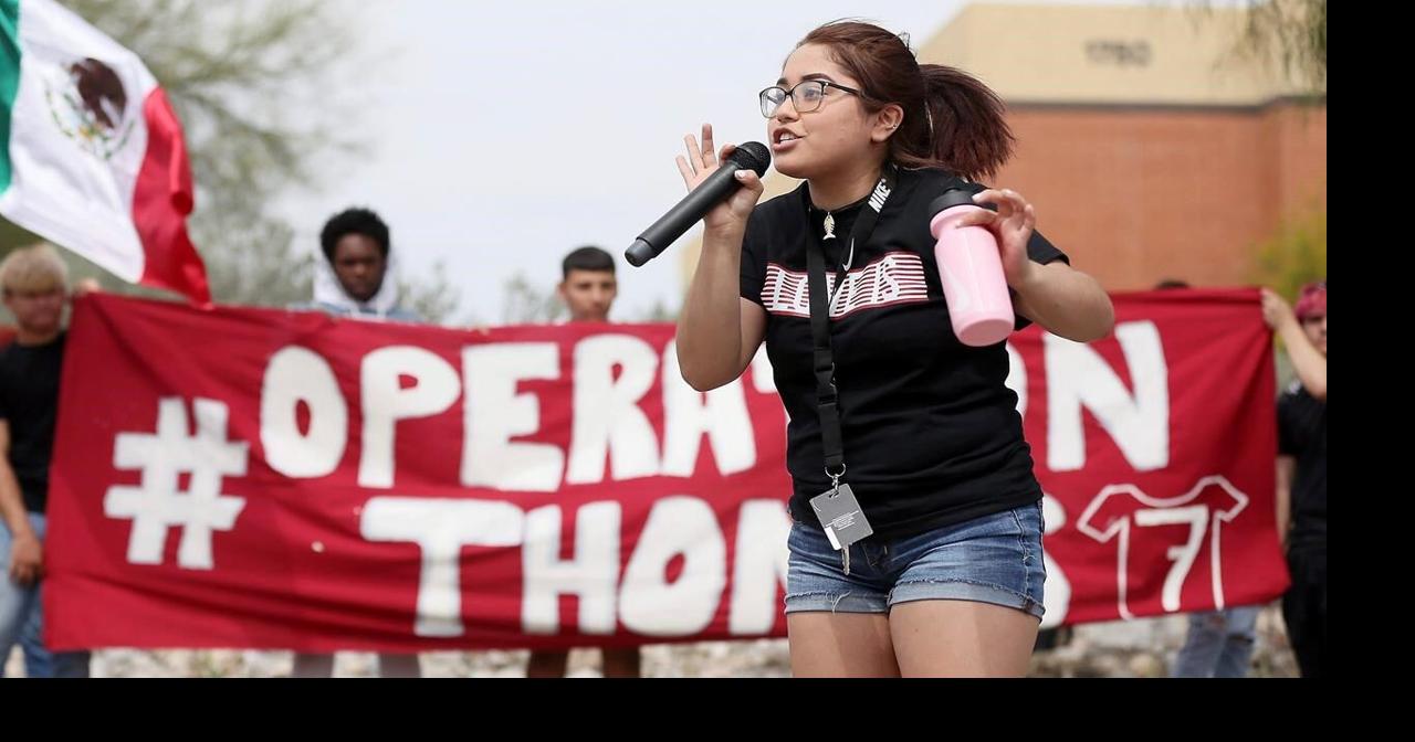 Students protest as high school senior faces deportation