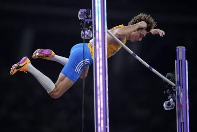 Duplantis breaks pole vault world record for 14th time to capture third world championship title